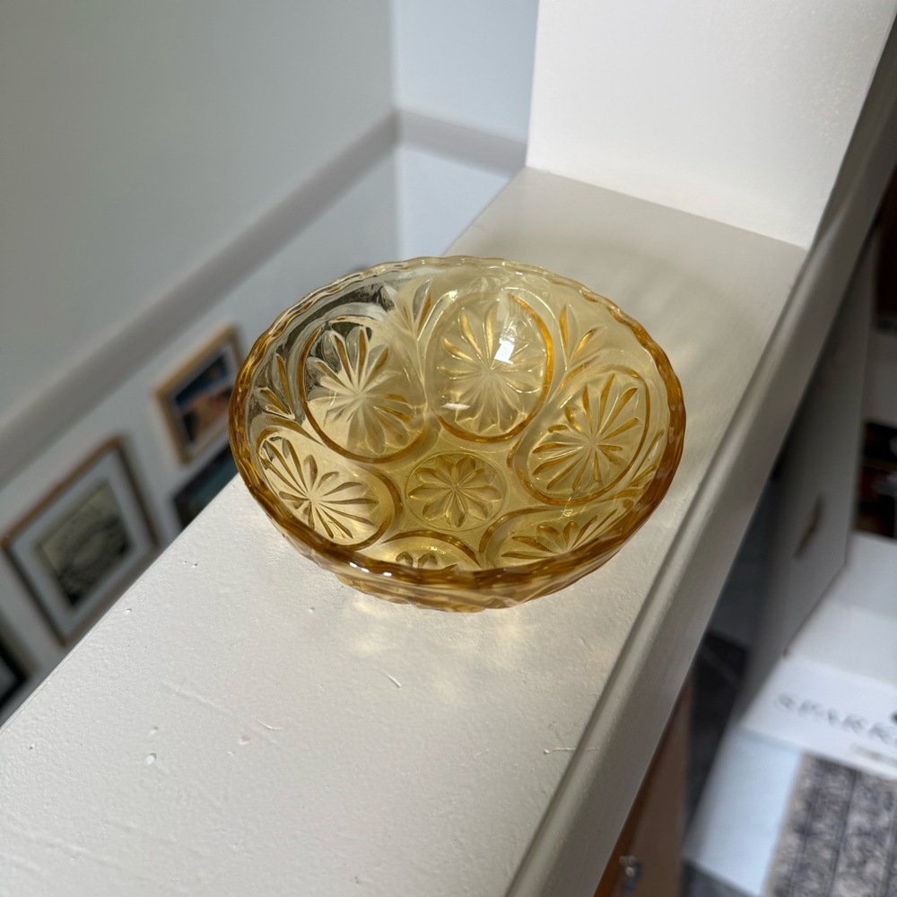 Orange 1970s Trinket Ring Bowl Dish